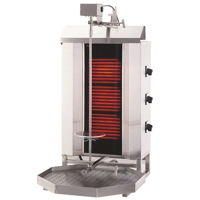 GYROS | MACHINE À KEBAB ÉLECTRIQUE | 3 BRÛLEURS | LOT 40KG KLG230