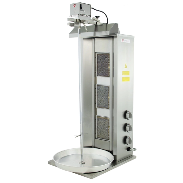 Gyros | opiekacz gazowy do kebaba | 3 palniki | wsad do 40kg | RQ43033 | Linia Budget