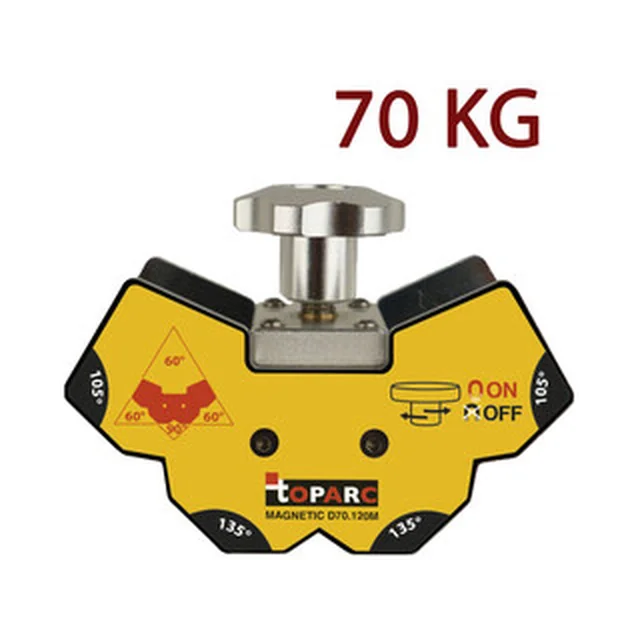 GYS D70.120M magnetische hoekverstelling 45 °/60 °/75 °/90 °/105 °/135 ° | 70 kg