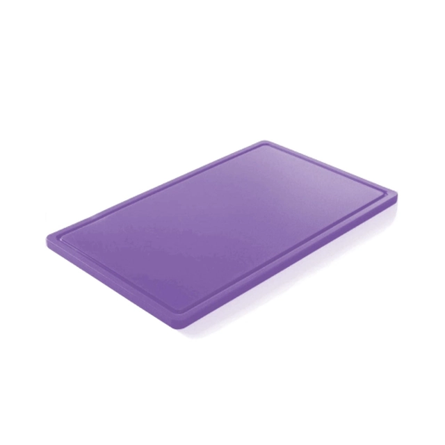 HACCP GN 1/2 cutting board with a groove Hendi violet