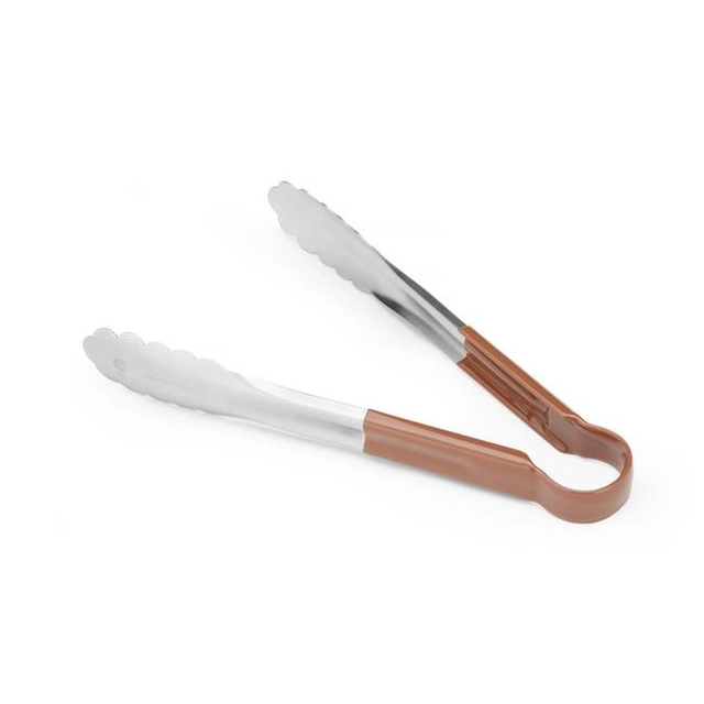 HACCP serving tongs 250 mm Brown