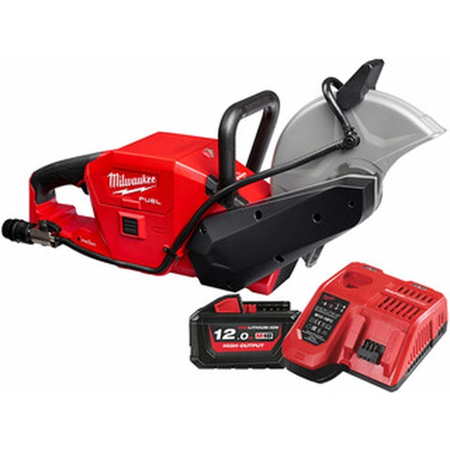 Hachoir à vitesse portatif sans fil Milwaukee M18FCOS230-121 18 V | 230 mm | Profondeur de coupe 85 mm | Carbone sans balais | 1 x 12 Ah batterie + chargeur