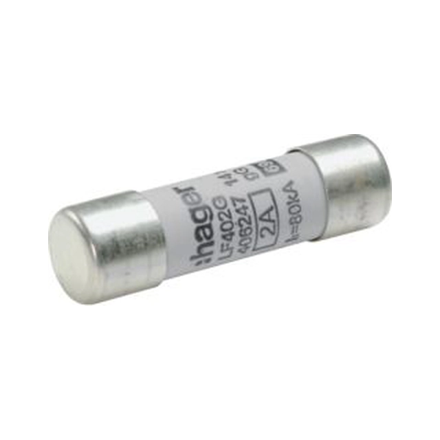 Hager BiWtz cylindrical fuse insert 14x51mm 2A gG (LF402G)