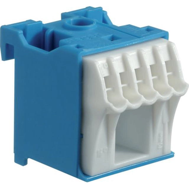 Hager Bloc autobloquant 63A QC bleu 6 connexions 33x30x34mm (KN06N)