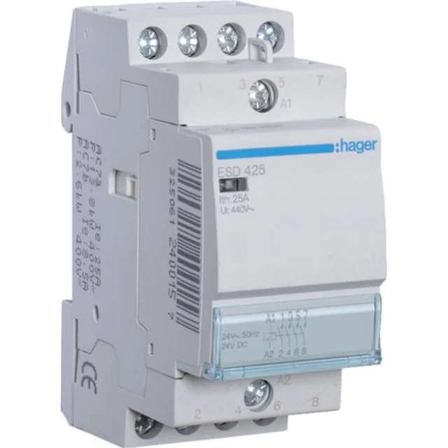 Hager Stycznik modulable 25A 4Z 0R 24V AC (ESD425)