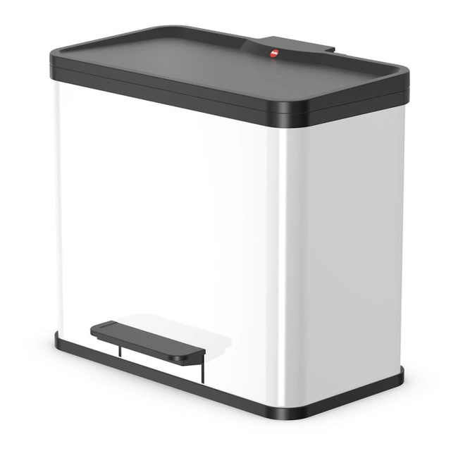 Hailo Pedal bin Oko Trio Plus, dydis L, 3x9 L, baltas