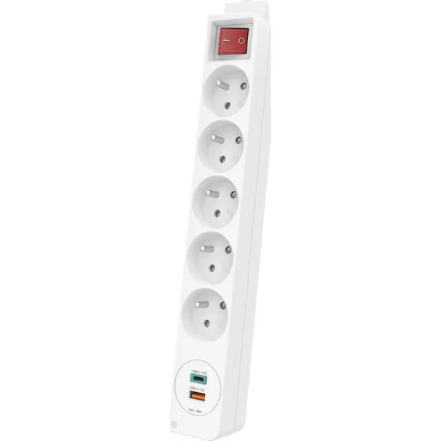 Hama power strip 5gn 5 sockets 1.4 m white (441337580000)