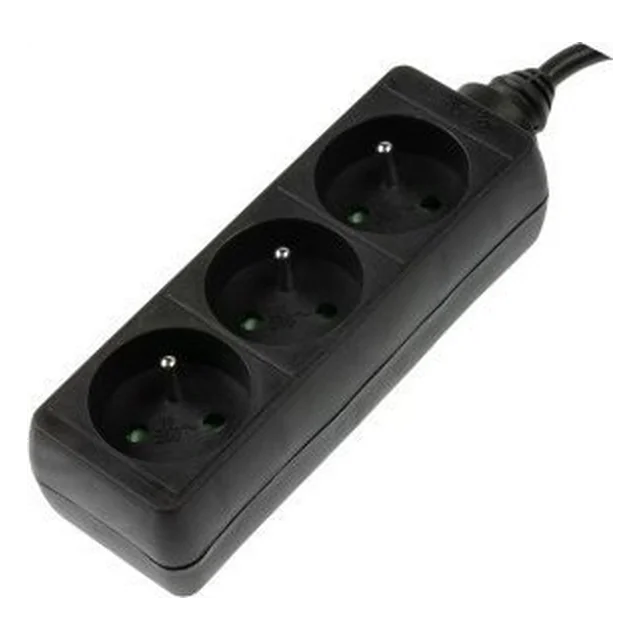 Hama Standard power strip 3 sockets 1.5 m black (442237030000)