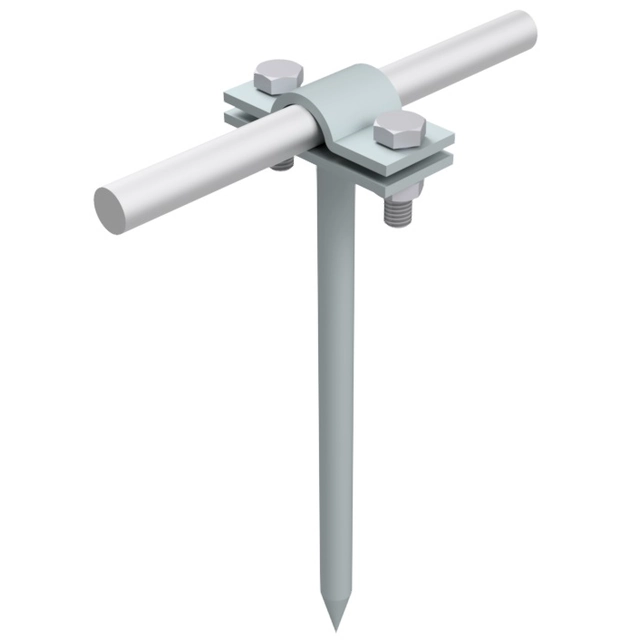 Hammered wire holder h=8cm (galvanized steel) /OC/