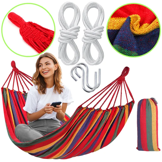 Hammock 1-osobowy 480142B RED