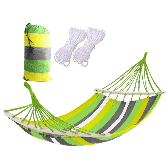 Hammock 1-osobowy with Yellow Green crossbar