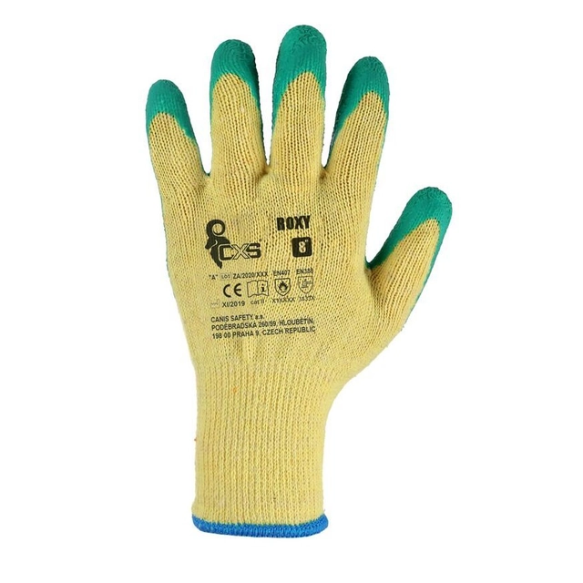 Handskar nedsänkta i ROXY latex