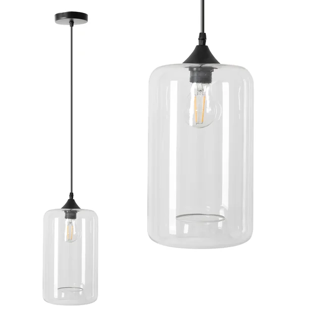 Hangende glazen plafondlamp APP310-1CP LOFT