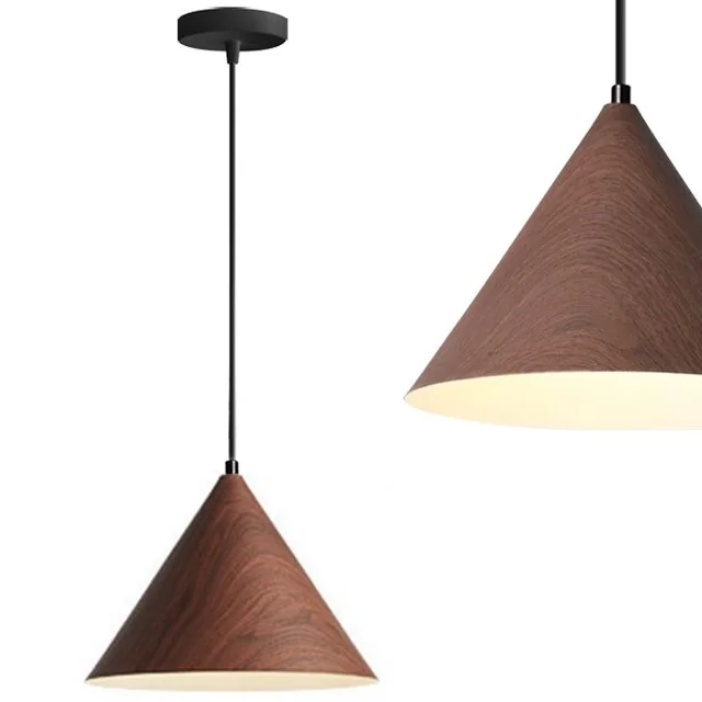 HANGENDE PLAFONDLAMP APP1443-1CP DONKER HOUT