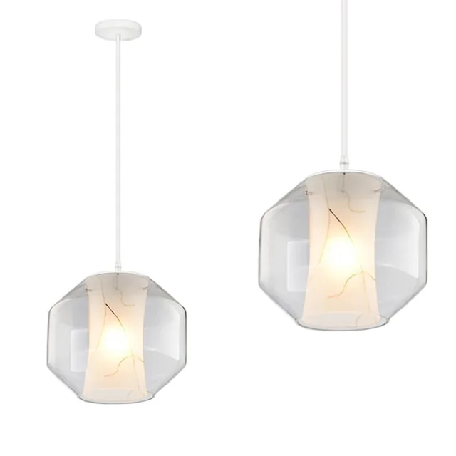 HANGENDE PLAFONDLAMP APP908-1CP Marmer