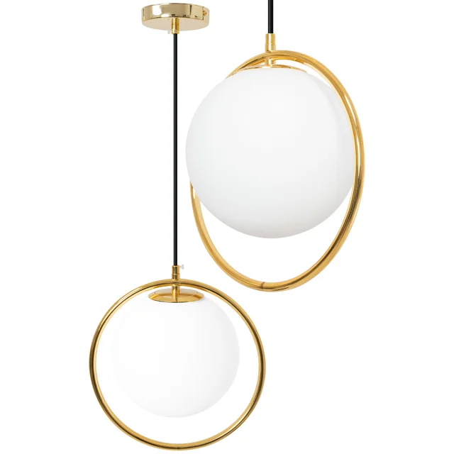 Hanging Glass Ball Ceiling Lamp APP430-1CP White