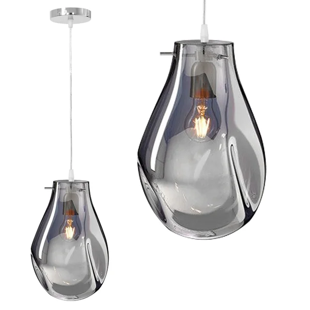 Hanging Glass Ceiling Lamp APP329-1CP SILVER