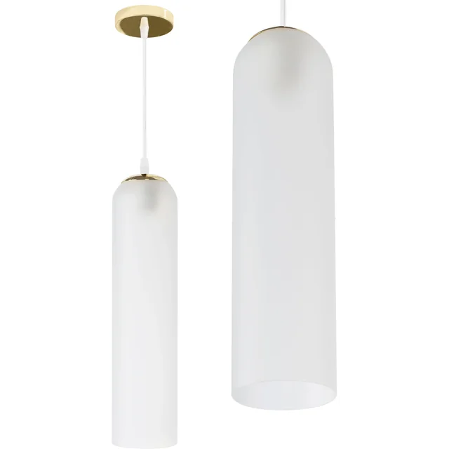 Hanging Glass Ceiling Lamp APP665-1CP White