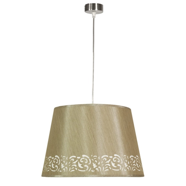 Hanging lamp beige woven lampshade with a pattern 60W E27 Kashmir Candellux 31-21120