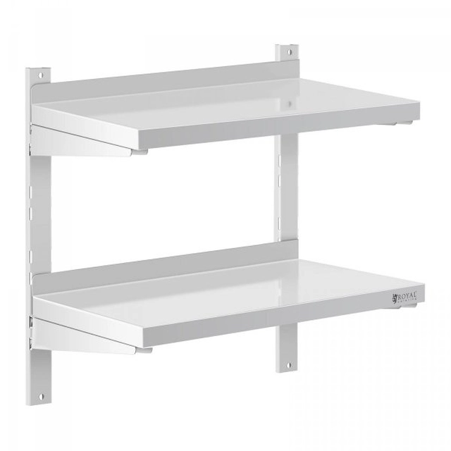 Hanging shelf - 2 countertops - 60 x 30 cm ROYAL CATERING 10011454 RCWR-600.3