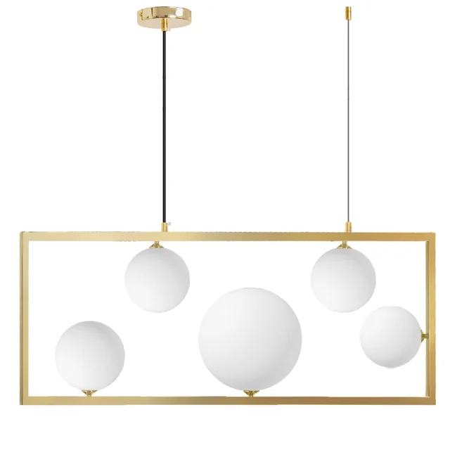 Hanglamp APP1020-5CP Goud