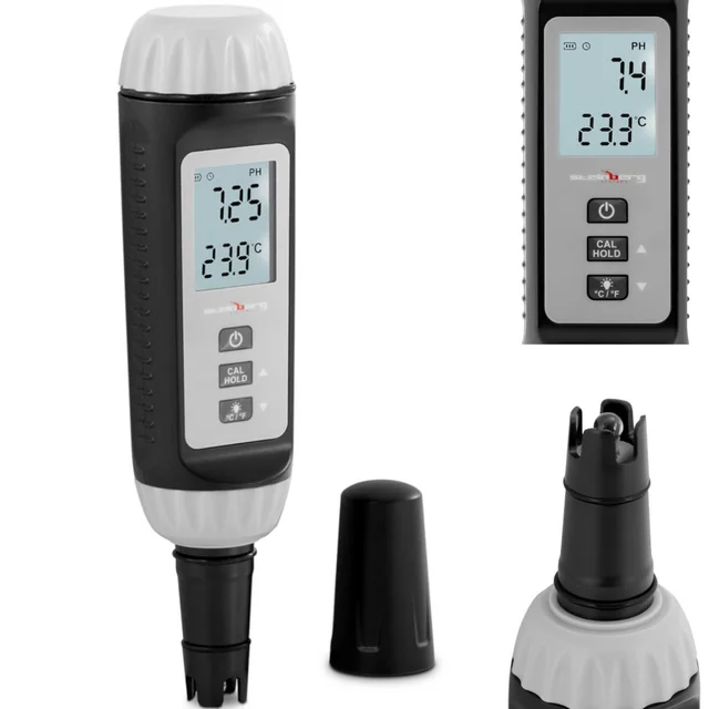 happemõõtur mõõtja vedeliku temperatuur pH tester elektrooniline LCD 0-14 0-60C