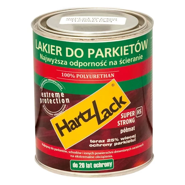 HartzLack Super Strong polomatný lak na parkety 3L