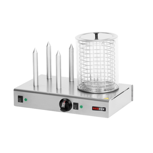 HD -4N Hot dog 4 rolky s nádobou vyhrievanou na klobásy