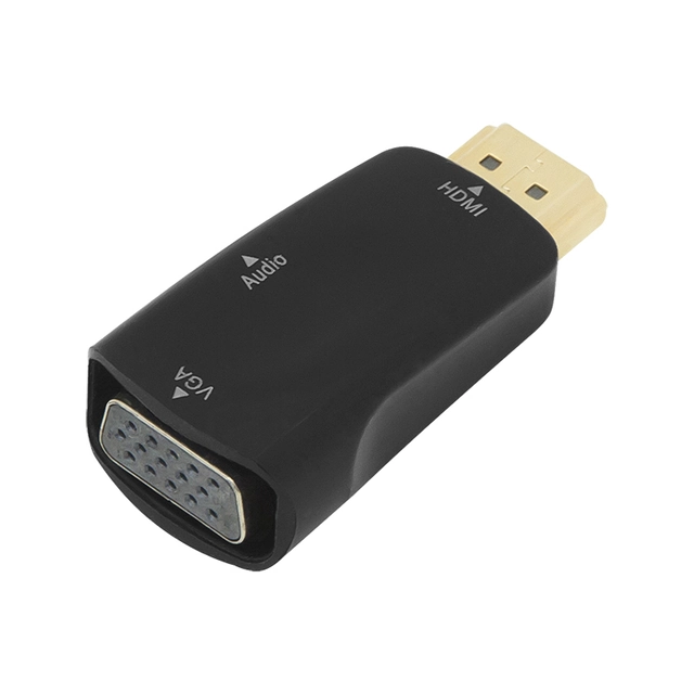 HDMI-Stecker - VGA-Übergang gniazdo+gn.3,5