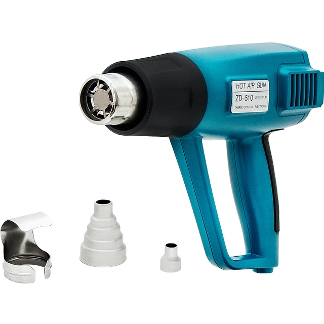 Heat gun 450W-1500W 300-650st LCD