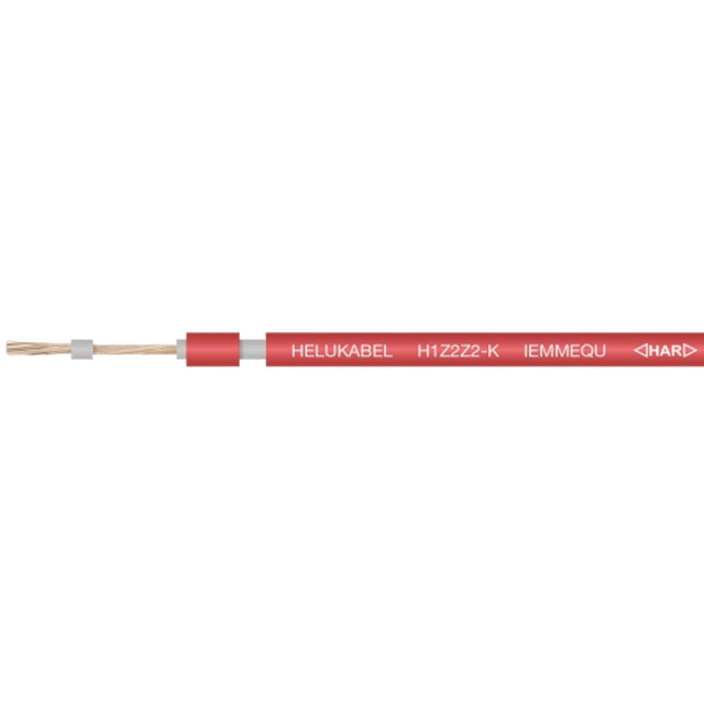 Helukabel saulės kabelis H1Z2Z2-K 1x4 1kV raudona 18048770