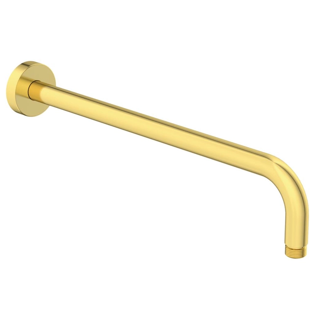 Helyhez kötött zuhanyfej tartó Ideal Standard IdealRain, falról 400 mm, Brushed Gold