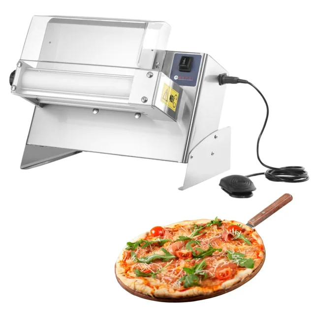 Hendi Pizzateigroller 226599 – verstellbar, Edelstahl