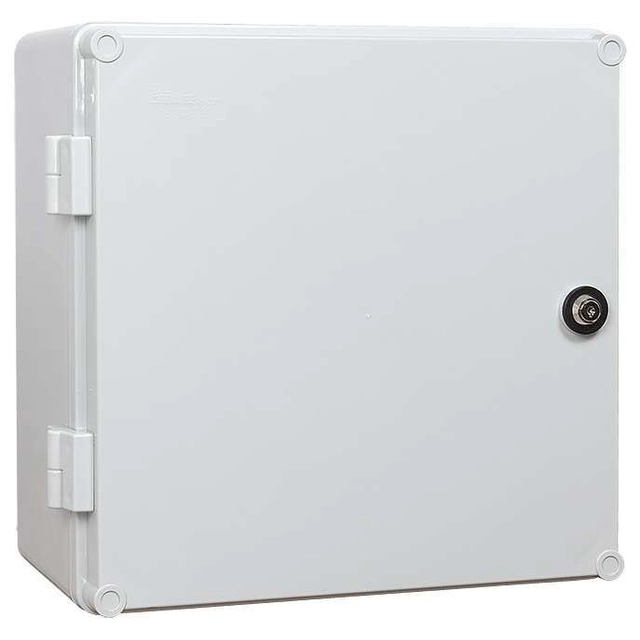Hermetikus ház Elektro-Plast Opatówek Unibox Uni-0 43.0 felület szerelőlappal 300x300x160mm IP65 szürke ajtó zárral