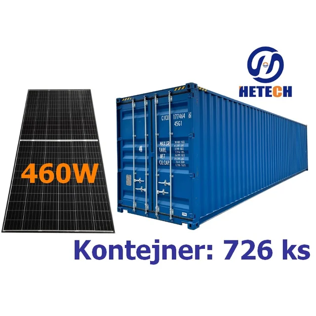 Hetech Solar HET-460M72AH, CONTAINER, 460W, silverram