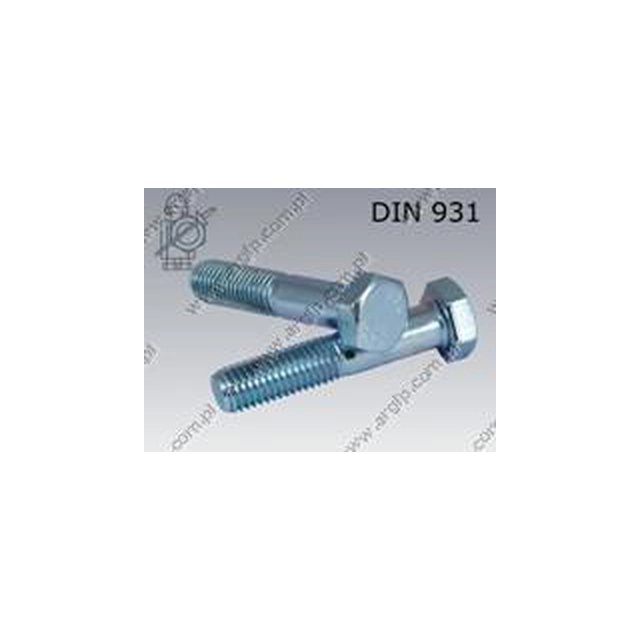 Hex bolt  M20×60-8.8 zinc plated  ~DIN 931