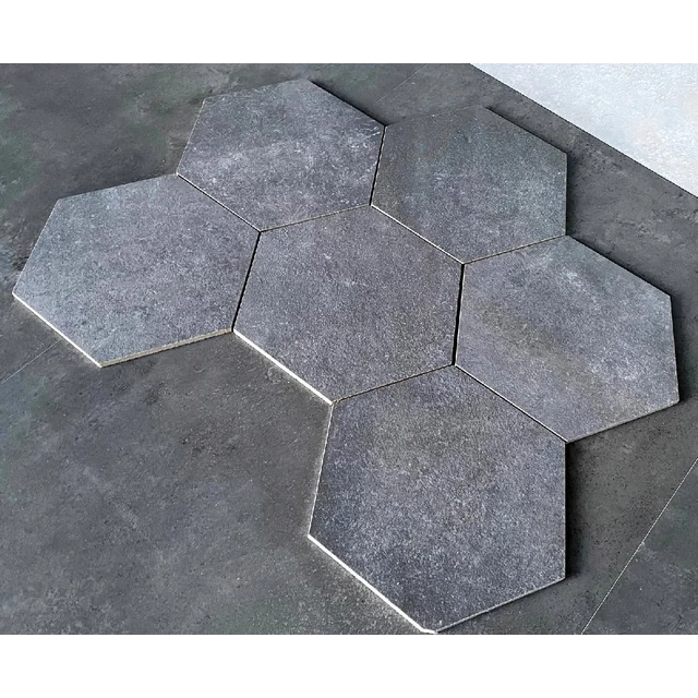 Hexagonal concrete-like tiles 68x68 LARGE FORMAT