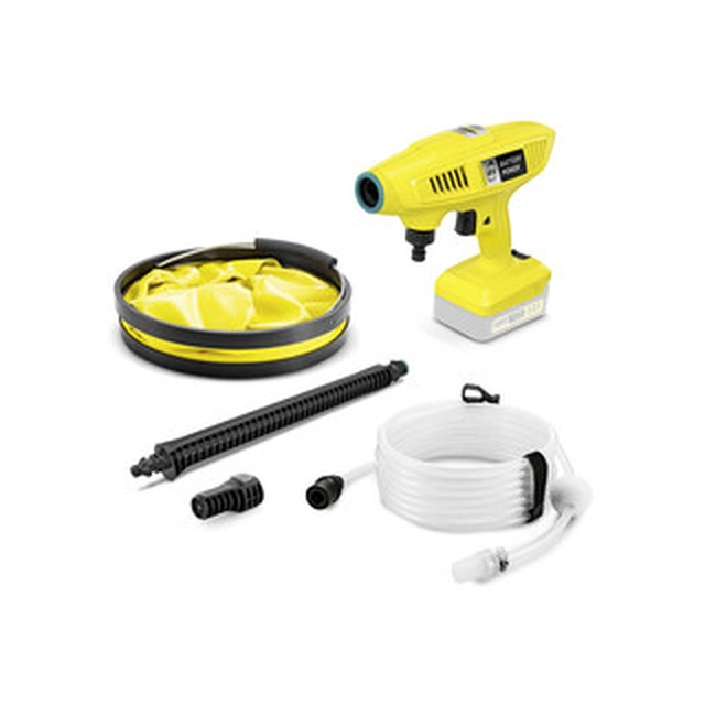 Hidrolimpiadora de alta presión inalámbrica Karcher KHB 4-18 Plus 18 V | 21 barra | 2,8 l/min | Escobilla de carbón | Sin batería ni cargador