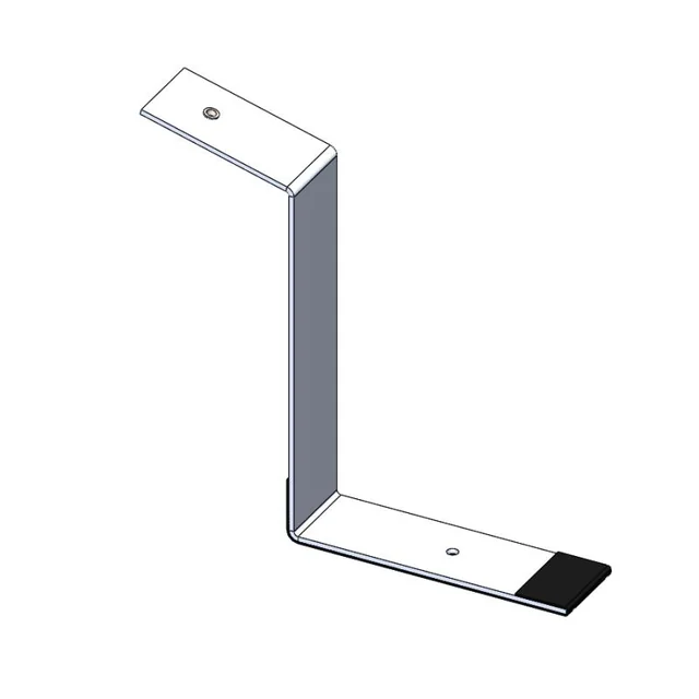 High bracket for flat roof, non-invasive construction with ballast