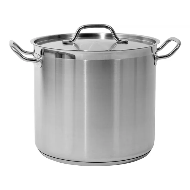 HIGH POT WITH STAINLESS STEEL LID 28x25CM 15,4L