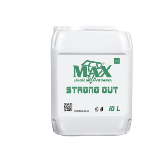 Highly concentrated preparation for external surfaces Max Strong Out 10L Feniks Chemia