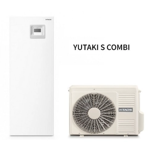 Hitachi Yutaki S Kombi-Wärmepumpe 4,3kW 1F + Speicher 220L
