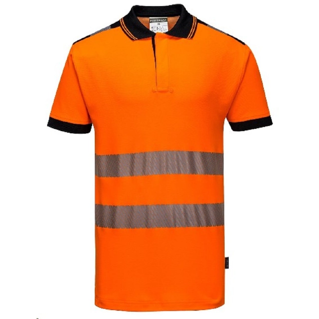 HiVis Vision T180 reflective orange polo shirt 2XL orange