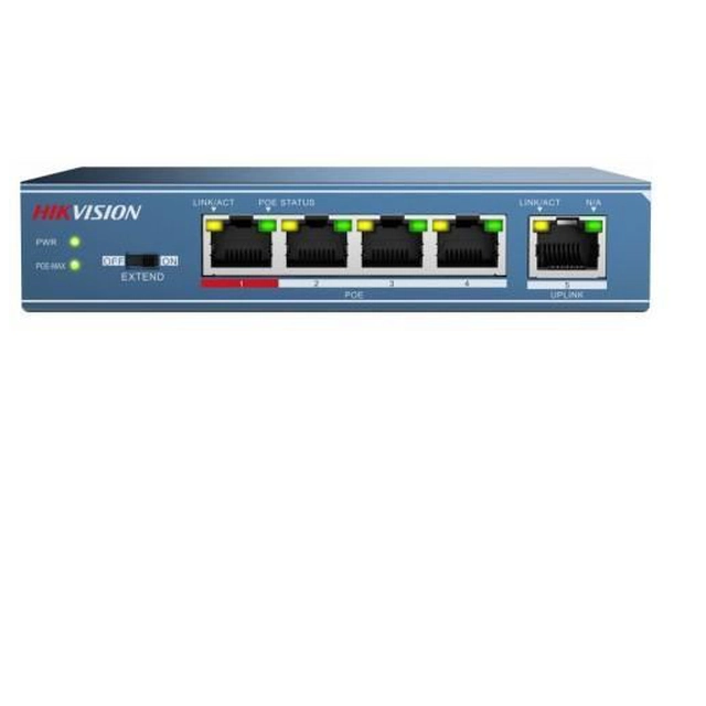 HK SWITCH POE 4 PORTS BEZ PĀRVALDĪBAS