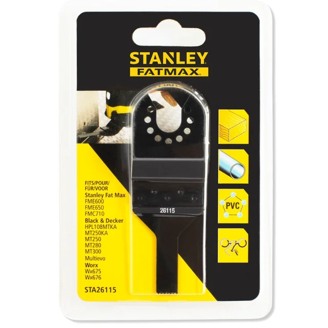 Hoja de sierra 10x30mm BiM para cortar madera y metal Stanley STA26115-XJ