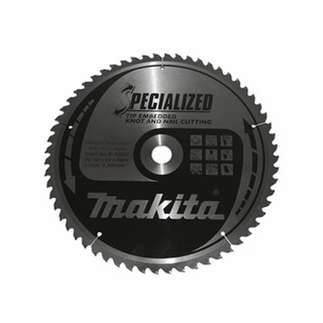 Hoja de sierra circular Makita 355 x 30 mm | número de dientes: 60 db | ancho de corte: 3 mm
