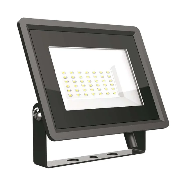 Holofote LED - IP65 - Corpo preto - 30 Watts - 2510 Lúmens - 6500K