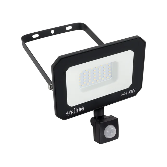 Holofote LED SMD com sensor de movimento ASTON LED S 30W BLACK NW