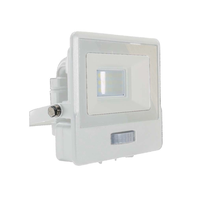 Holofotes LED com sensor PIR - Samsung - IP65 - Branco - 10W - 735 Lúmens - 3000K - 5 Anos - Modelo nº: - VT-118S-W