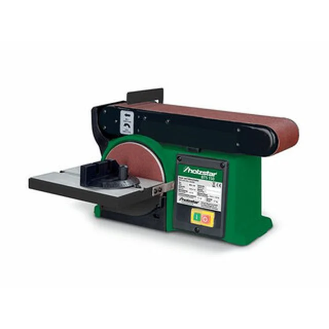 Holzstar BTS 150 desktop combined sander Sanding disc diameter: 150 mm | Tape length: 915 mm | 230 V